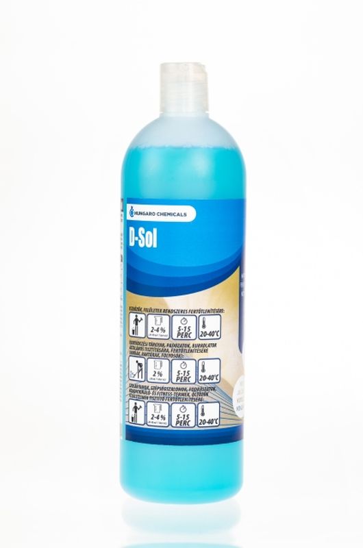 HUN.D-SOL FOLYÉKONY FELÜLET FERTŐTLENÍTŐ 1 KG / KONCENTRÁTUM / LEMOSÓ OLDAT KÉSZÍTHETŐ 