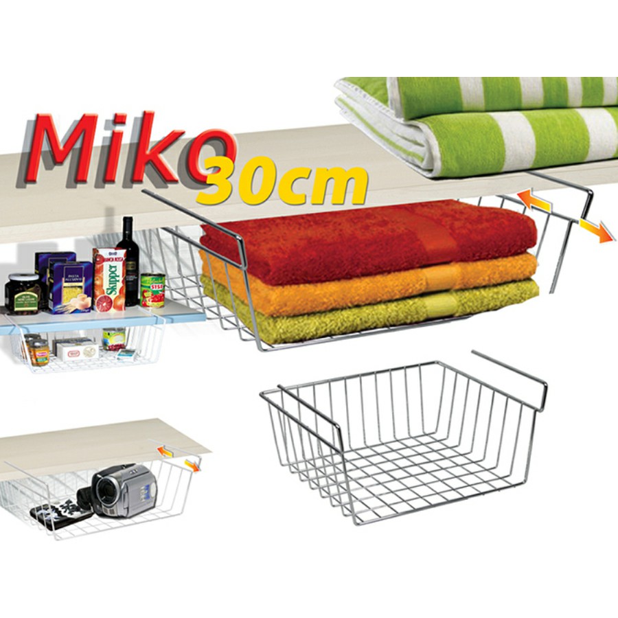 MIKO 30 vendégpolc króm